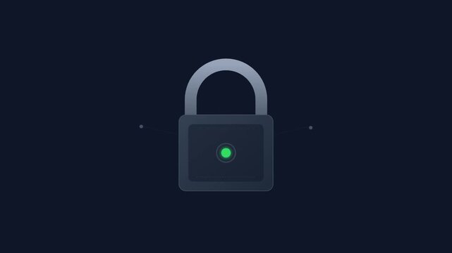 cyber security digital padlock protection privacy system