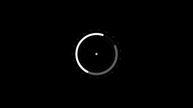 Digital Loading Circle Progress Bar Animated Graphic