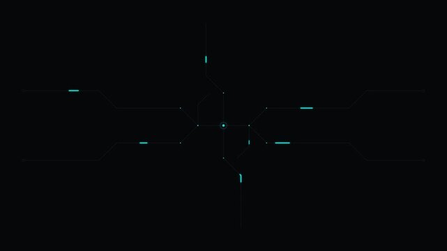 digital tech circuit board pattern innovative background animation