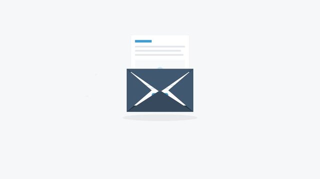 email newsletter subscription envelope mail marketing animation