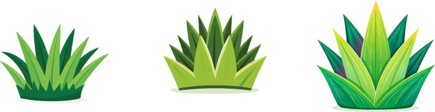 A vibrant pineapple crown made of deep green cardboard stands tall against a white background, adorned with spiky leaf tops that create a tropical cartoon effect