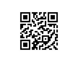 Fototapeta premium QR code scan icon isolated on white background png illustration