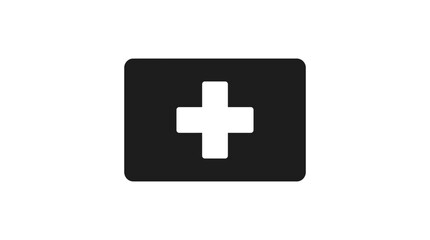 Fototapeta premium Medical cross icon represents essential healthcare services and emergency assistance protocols within a professional clinical environment for patients seeking urgent relief and wellness support.