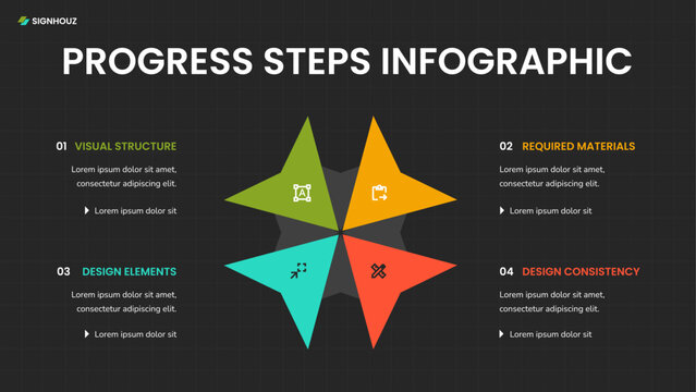 Progress Steps Infographic