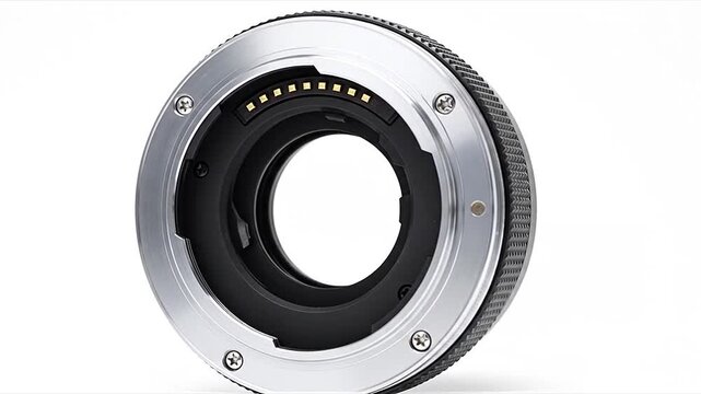 Camera lens adapter ring close-up.