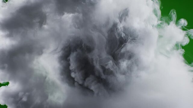 Turbulent Fog Swirling Circular Motion 85mm Look 4K 60fps