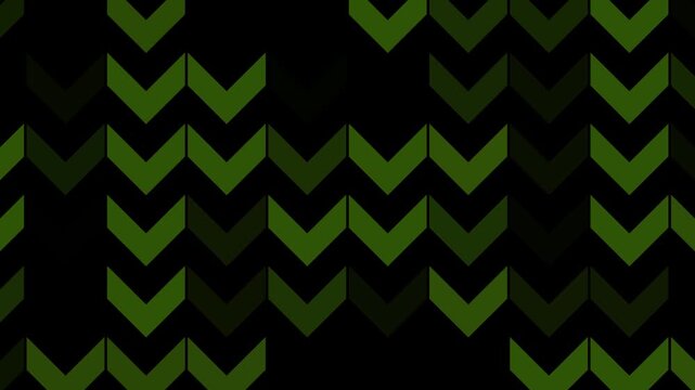 abstract green background with triangles motion video. arrow shape motion video background.