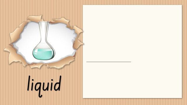 Educational Animation Teaching the Letter L with Liquid and Handwriting Practice