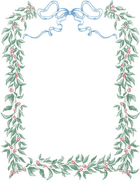 christmas tree Border and  frame  