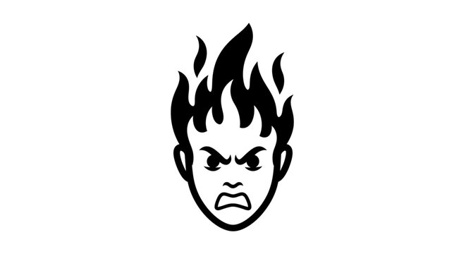 vector illustration of a fire