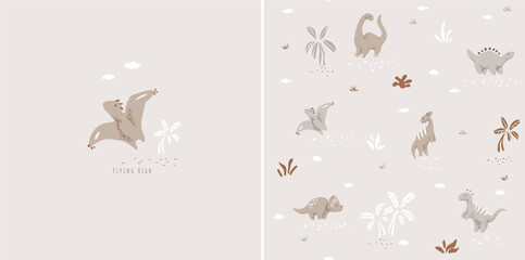 Cute tiny dino  © Vasileva