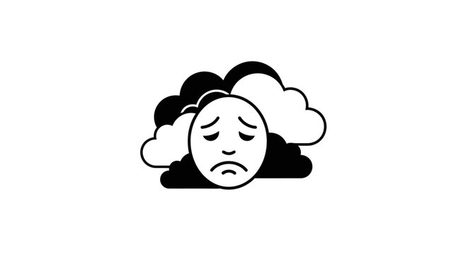 black and white cartoon illustration