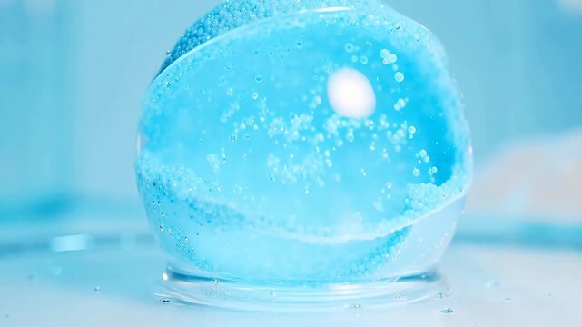 Animated Molecular Nanoparticle Disintegration