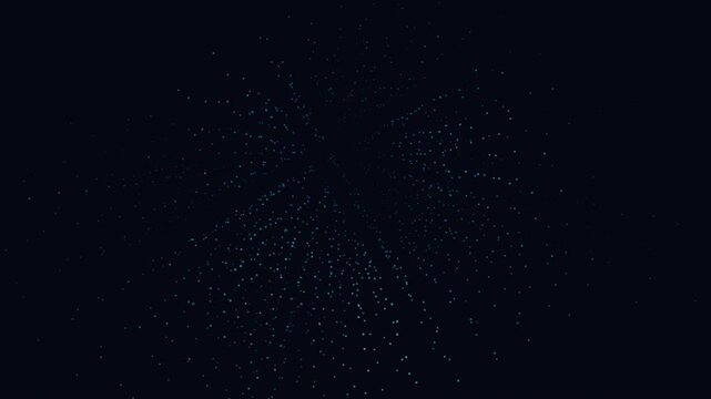 Abstract generative grid animation - seamless 4K loop. 3D geometric boxes pulse with data-driven displacement. Technology and data visualization background.
