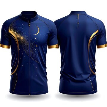 Blue hooded sweatshirts with galaxy print front.