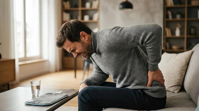 Human experience agony: acute pain, renal colic, kidney stone, severe discomfort, internal problem, stone formation, health concern, urinary tract.