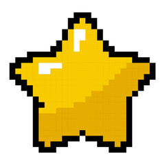 Fototapeta premium Retro Pixel Game Assets