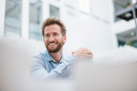 Portrait of smiling businessman