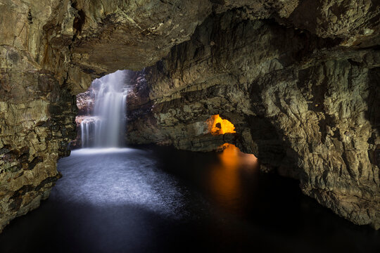 United Kingdom, Scotland, View of Smoo Cave