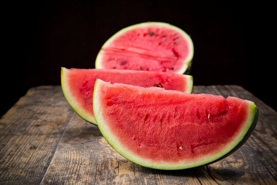 Sliced watermelon