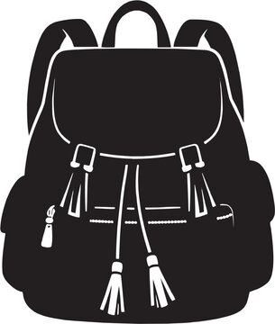 Backpack Silhouette Vector Icon