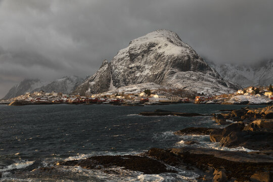 A village, las village in Lofoten Islands, Norway