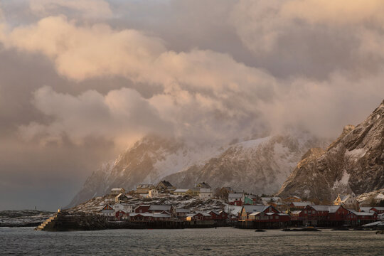 A village, las village in Lofoten Islands, Norway