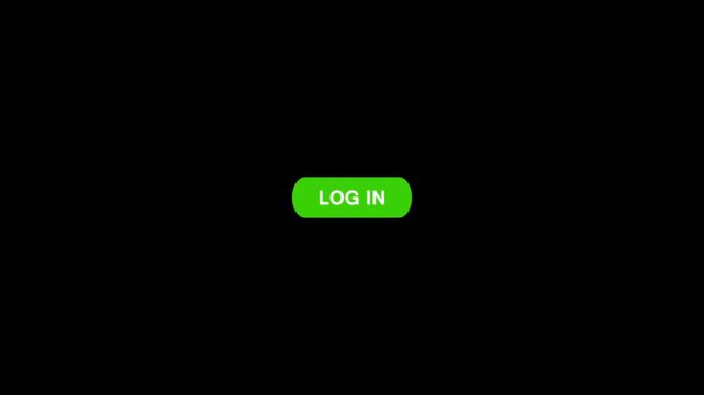 Click on log in button with computer arrow cursor, Button Click or press apply button on transparent background.