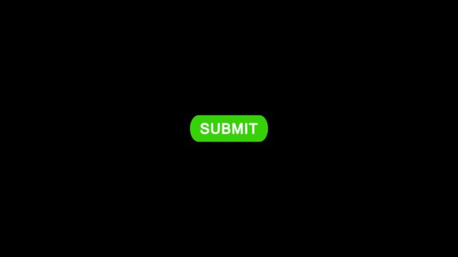 Click on submit button with computer arrow cursor, Button Click or press apply button on transparent background.