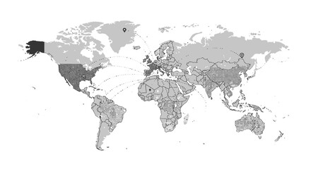 Global Connections Map © kantong