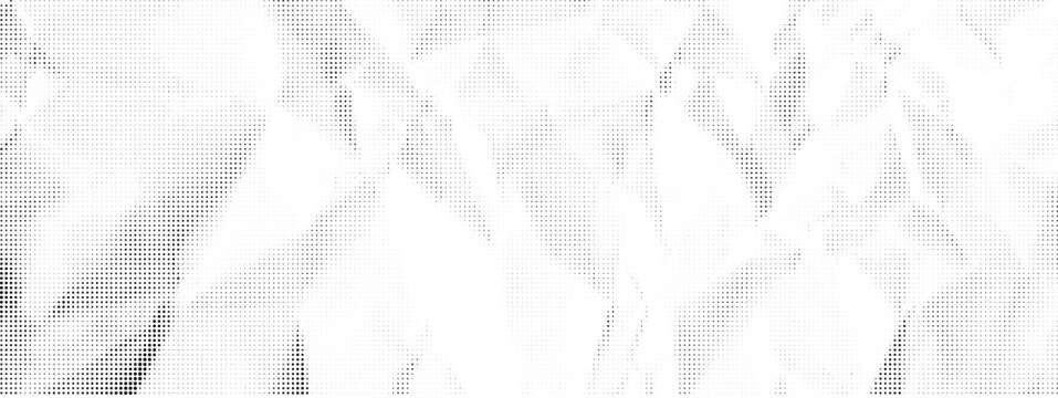 White paper texture background for comic overlay. Vintage magazine halftone effect pattern with grainy wrinkle filter. Abstract monochrome noise powder for dirty crumpled poster or notebook bg