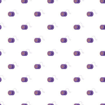 Purple yo yo toys repeating an endless design for children's themes