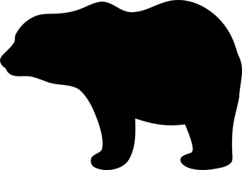 Polar Bear Silhouette SVG Vector for Arctic Wildlife Designs © generasi