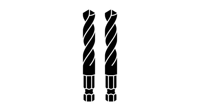 Drill Bit Vector Icon Set