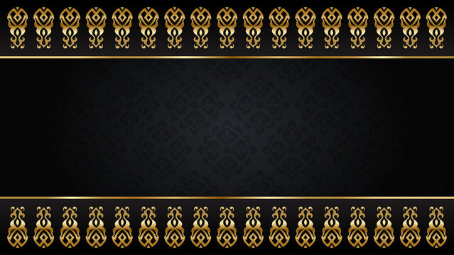 Elegant Luxury Ornamental Border Background Design for Invitations or Cards