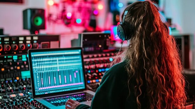 electronic music production workspace featuring synthesizers and audio editing tools