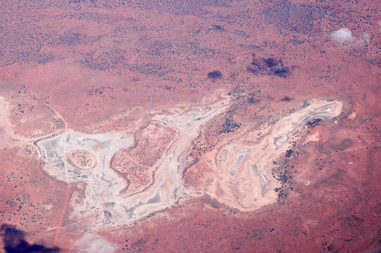 Aerial view of Australia&rsquo;s Red Centre in the Northern Territory