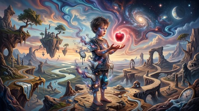 A Dreamlike Encounter Between Innocence and Impossible Nature