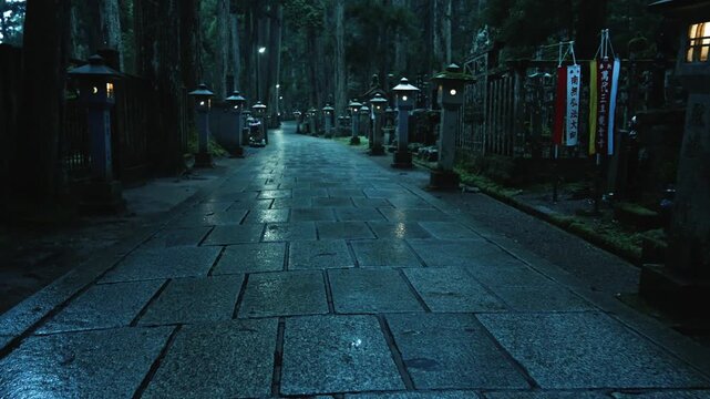 Early Summer Morning at Okunoin, Koyasan, Wakayama, Japan