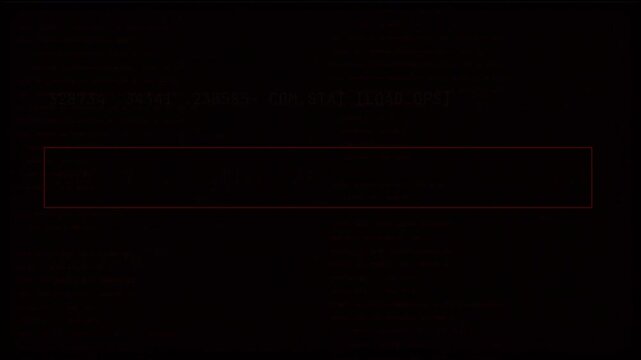Abstract Digital Glitch and Software Hack Concept with Red Scrolling Code, Cyber Security, Virus Data Corruption, System Error, Computer Programming Loop 4k video