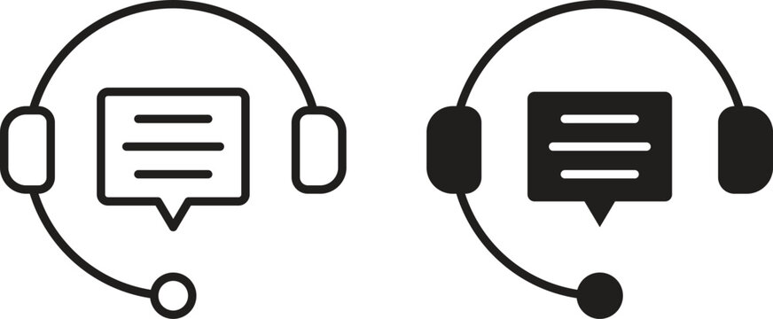 Live chat icon design for signs, logo, apps or website