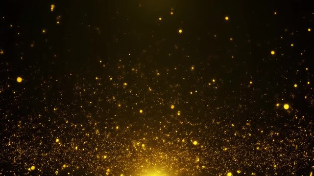 金の粒子が舞い上がる高級背景動画