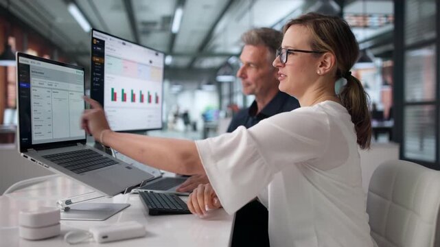 Finance Manager Reviews Year-end Balance Sheet