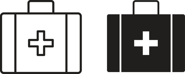 Fototapeta premium Medical kit icon design for signs, logo, apps or website