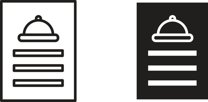 Menu icon design for signs, logo, apps or website