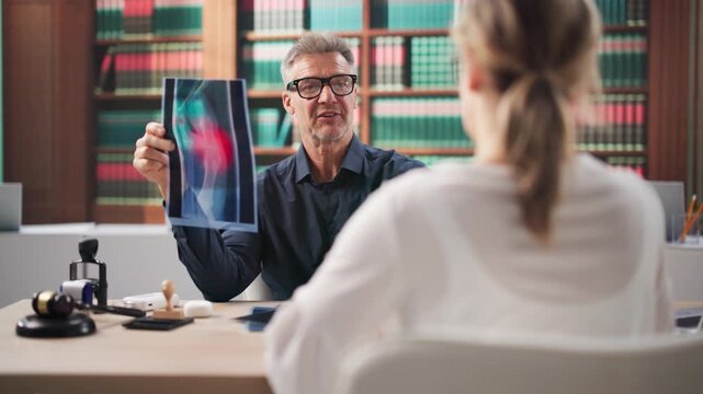 Lawyer Reviews Medical Records