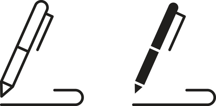 Pen icon design for signs, logo, apps or website
