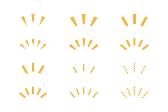 注目・強調マーク　シンプル（Attention sign emphasis symbol exclamation mark simple highlight vector illustration）