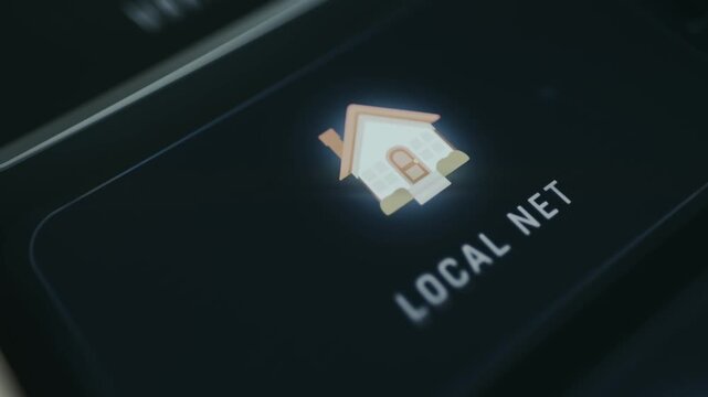 Local Network concept illustrated with a house icon