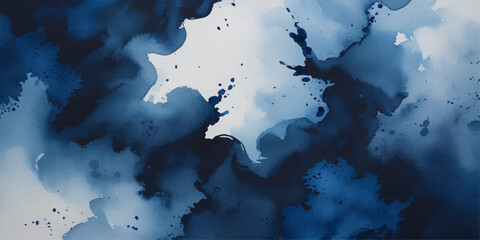 An abstract blue grunge world map illustration showcasing the global continents and countries of the planet Earth © HMRabiul